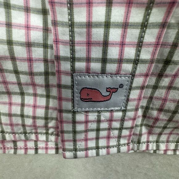 Vineyard Vines Shirt Mens Large Green Pink Plaid Classic Fit MURRAY Shirt - Picture 9 of 13